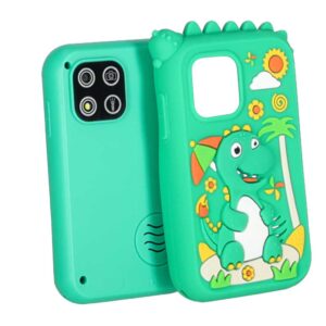 Telefon-smartfon-dla-dzieci-aparat-kamera-karta-8GB-zielony-dinozaur-187941