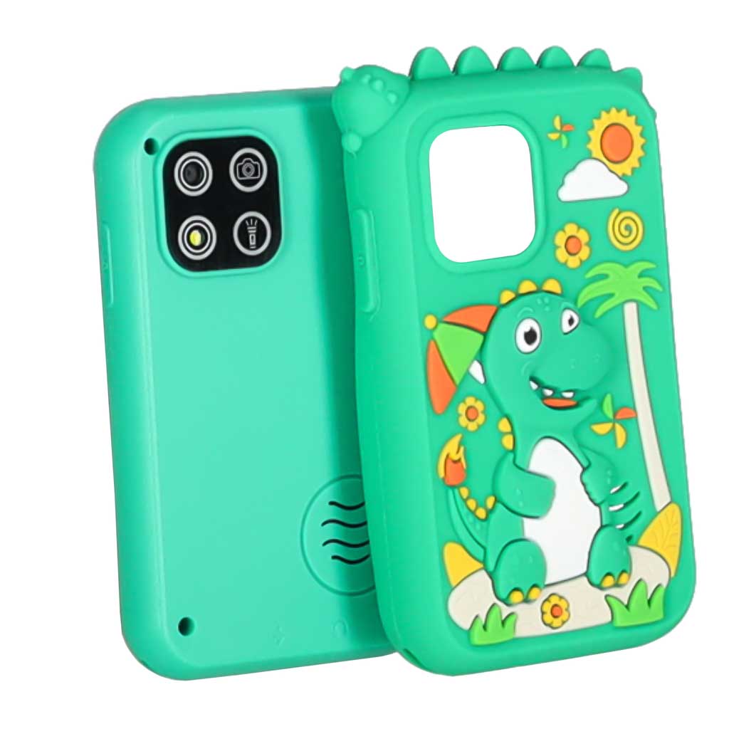 Telefon-smartfon-dla-dzieci-aparat-kamera-karta-8GB-zielony-dinozaur-187941