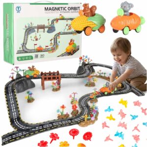 Magnetická autodráha 2 svietiace vozidlá 310 prvkov