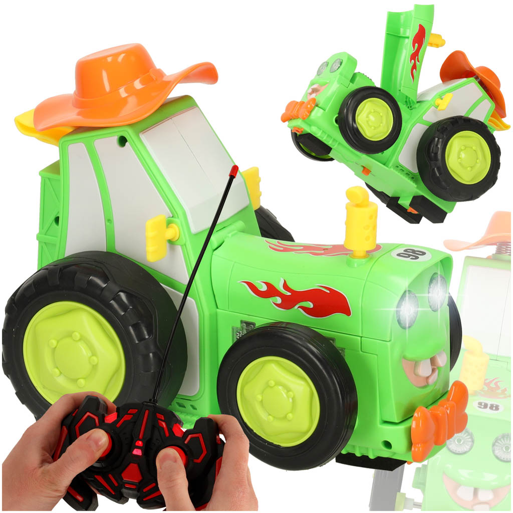 Traktor-ciagnik-zdalnie-sterowany-na-pilota-RC-skaczacy-tanczacy-dzwiek-zielony-170061