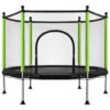 Detská záhradná trampolínová sieť 140 cm zelená