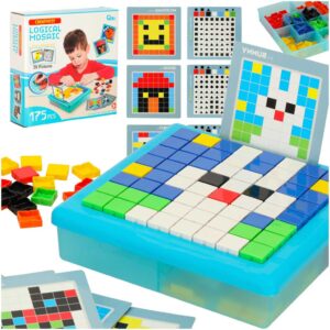 Kreatívna logická skladačka – kocky, puzzle, mozaika, 175 dielov