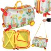 Detský cestovný kufor na kolieskach – príručná batožina ZOO
