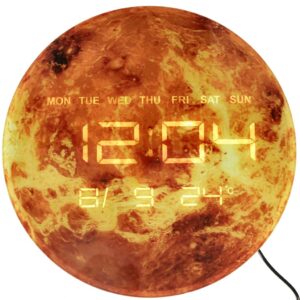 Zegar-scienny-planeta-mars-z-wyswietlaczem-LED-32-cm-pomaranczowy-157518